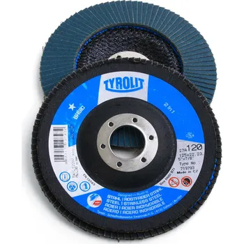 Brusný kotouč Kotouč lamelový ocel/nerez Tyrolit - 115mm zr.60