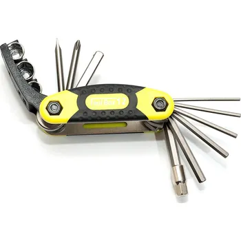 Multiklíč Author AHT Toolbox 12 neonově žlutý/stříbrný