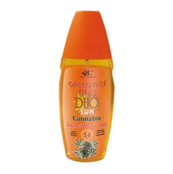 Přípravek na opalování Bione Duo Sun Cannabis SPF14 olej na opalování 150 ml