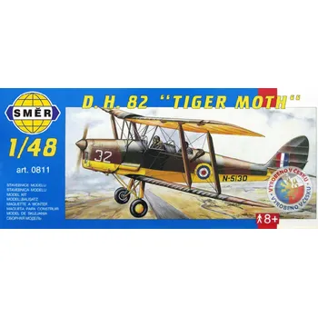 Plastikový model Směr D.H.82 Tiger Moth 1:48