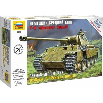 Plastikový model Zvezda Snap Panzerkampfw.V Panther Ausf.D 1:72