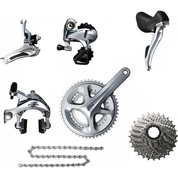 Sada komponentů pro jízdní kolo Shimano kompletní sada 105 5800 50-34, 11-32, 175 mm stříbrná