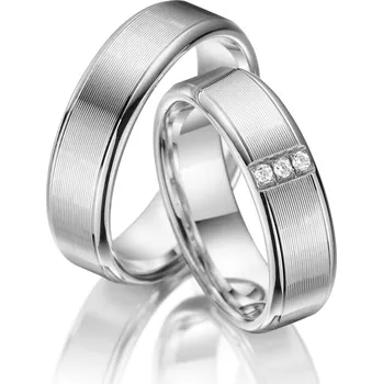 Prsten Stříbrné snubní prsteny SI-08