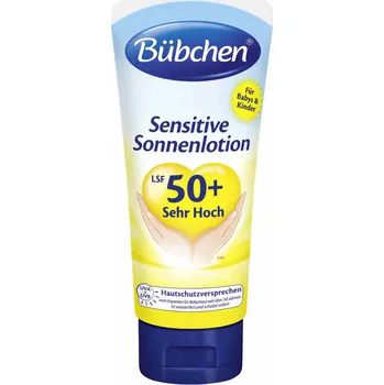 Přípravek na opalování Bübchen Sensitive SPF50 opalovací mléko 100 ml