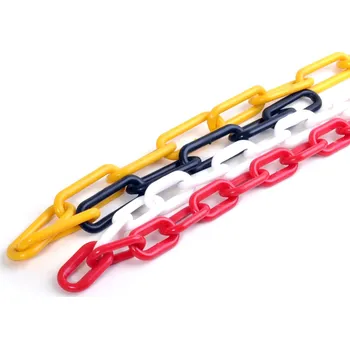 Řetízek Řetěz plastový barevný - 6mm černý