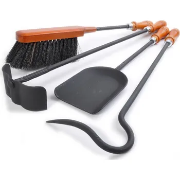 Krbové nářadí Sada krbová 4-dílná - rukojeť třešeň