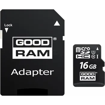 Ukládání dat 16GB Goodram All-In-One, sada micro SDHC adaptéru a čtečky karet, M1A4-0160R11, UHS-I