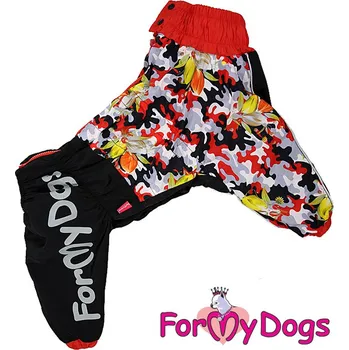 Obleček pro psa FOR MY DOGS Obleček pro fenky středních plemen – pláštěnka FMD CAMOUFLAGE Velikost: A1