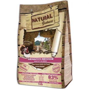 Natural Greatness Sensitive Indoor Cat kuře/krůta, 2 kg