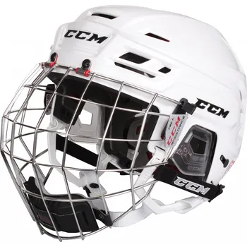 CCM Resistance Combo s mřížkou bílá Hokejová helma CCM Resistance Combo s mřížkou bílá