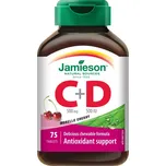 Jamieson Vitamín C + D3 třešeň 75 tbl.