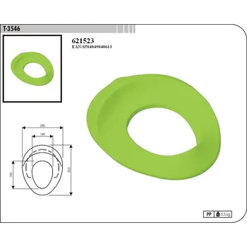 WC sedátko SLOVARM T-3546 dětská vložka na záchodové sedátko-zelená 621523