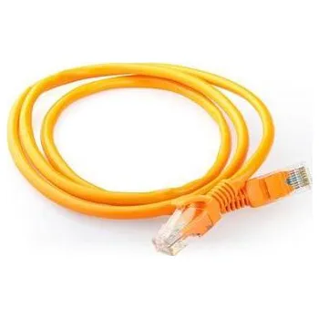 Síťový kabel GEMBIRD Patch kabel Cat5e 2m, oranžový (orange), Cat 5e, U/UTP (UTP), 2m, PVC, RJ45, ->RJ4