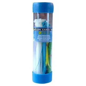 Stahovací páska SOLID 1E10, barevné, 250ks, vázací nylonové pásky