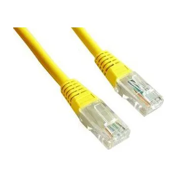 Síťový kabel GEMBIRD Patch kabel Cat5e 3m, žlutý (yellow), Cat 5e, U/UTP (UTP), 3m, PVC, RJ45, ->RJ4