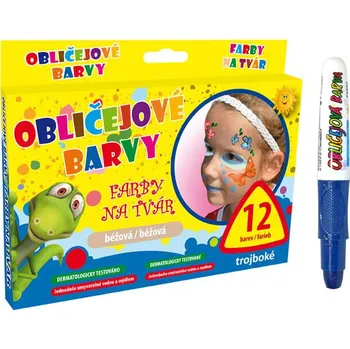 Karnevalový doplněk MFP Barvy na obličej modrá