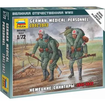 Plastikový model Zvezda 6143 german medical personnel 1941-43 1:72