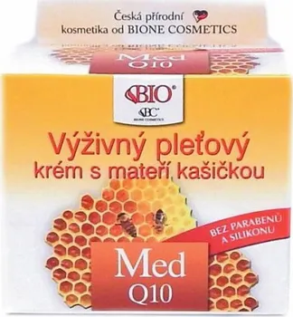 Pleťový krém Bione Cosmetics Honey + Q10 výživný krém s mateří kašičkou 51 ml