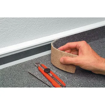 Podlahová lišta kobercová soklová lišta bílá TLE55 55x10x2500 mm, Döllken (cena za bm)