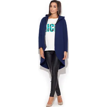 Dámský kabát Dámský kabátek Katrus K215 modrý L