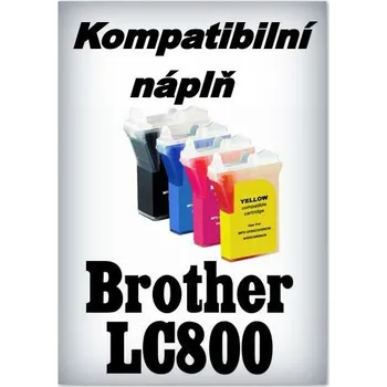 Náplň do tiskárny Brother LC800C - cyan - kompatibilní