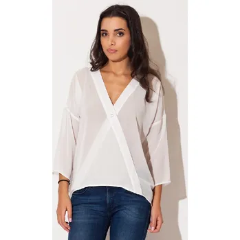 Dámská halenka Dámská halenka Katrus K138 smetanová M