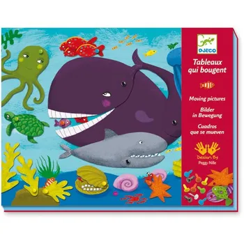 kreativní sada Djeco pohyblivé obrázky Zvířátka v přírodě