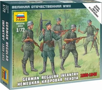 Plastikový model Zvezda 6178 german regular infantry 1939-43 1:72