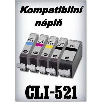 Náplň do tiskárny Canon CLI-521M - magenta s čipem - kompatibilní