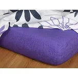 Purpurové froté prostěradlo 140x200 cm