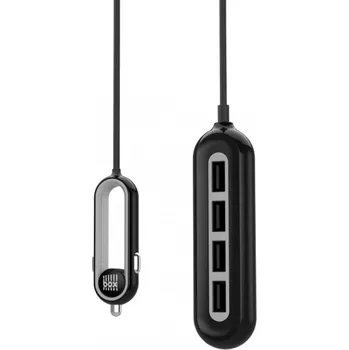 BOX Car Smart Charger (BX-BCC4USBBK)