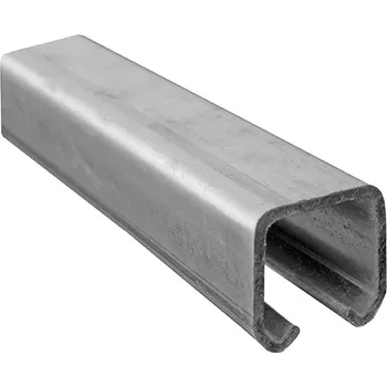 Pohon brány Závěsná dráha 33x34mm pro závěsná vrata - zinkovaná - délka 3m