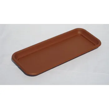 Podmiska LAMELA Miska pod truhlík BRATEK 40cm, terrakota