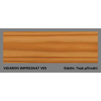 Olej na dřevo Sniezka VIDARON IMPREGNAT slabovrstvá lazura na dřevo (9L) odstín: V05 - Teak přírodní