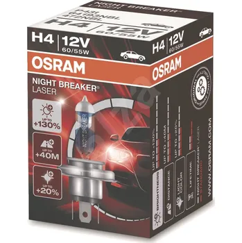 Autožárovka Osram Night Breaker Laser Karton 12V H4 60/55W 64193NBL