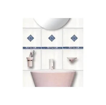 Samolepící dekorace Crearreda Samolepící dekorace - zelené čtverce 2ks 20x12 cm 60702