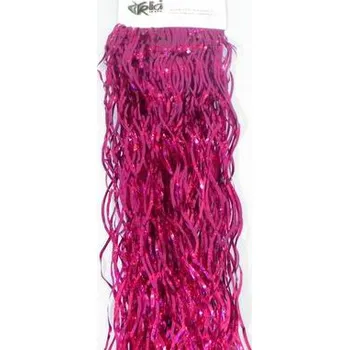 Vánoční dekorace Lameta vánoční 50cm vlnka laser sv.fialová (KL212A50Y/LP)