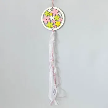 Zahradní dekorace Kruh závěs dřevo 13x73cm (H17-830541)