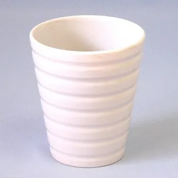 Zahradní dekorace Obal keramika vlnka 13,4cm bílá lesk (YB904054SS-2)