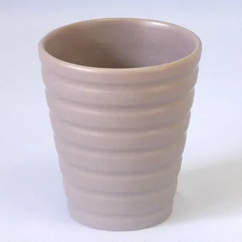 Zahradní dekorace Obal keramika vlnka 13,4cm hnědá mat (YB904054SM-1)