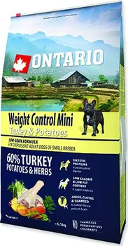 Krmivo pro psa Ontario Weight Control Mini Turkey/Potatoes