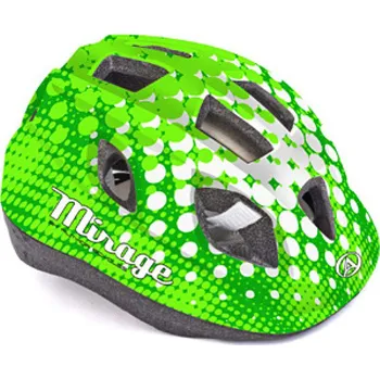 Cyklistická přilba Author Mirage Inmold zelená/bílá