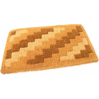 Rohožka Kokosová venkovní čisticí vstupní rohož FLOMA Stairs - délka 45 cm, šířka 75 cm, výška 4,7 cm