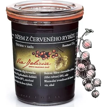 Via Delicia Džem z červeného rybízu 175 g