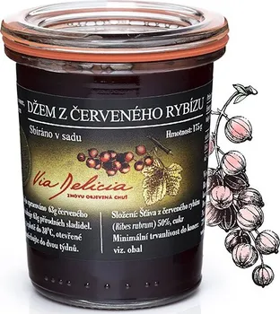 Via Delicia Džem z červeného rybízu 175 g