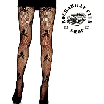 Dámské punčochy Punčochy dámské Rocka Stockings Skulls