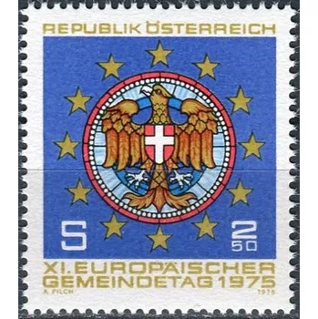 Poštovní známka (1975) MiNr. 1484 ** - Rakousko - 11. den Evropského společenství, Vídeň