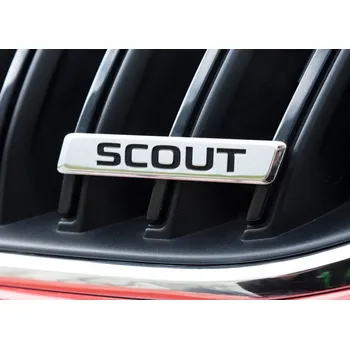 Znak automobilu Škoda Octavia III-Přední nápis SCOUT original