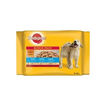 Krmivo pro psa Pedigree kapsička Junior - 4x100 g