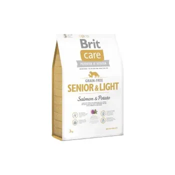 Krmivo pro psa BRIT CARE GRAIN-FREE SENIOR&LIGHT SALMON & POTATO 3 kg